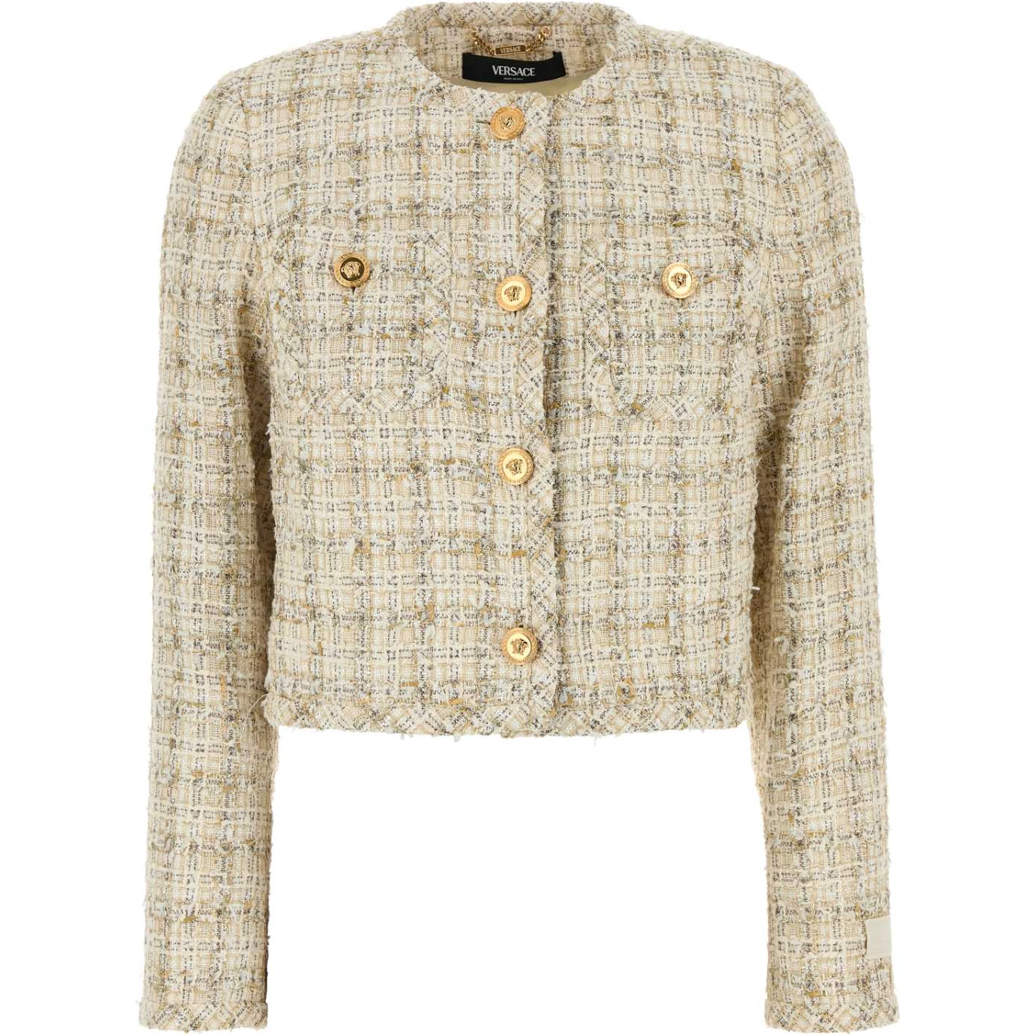 INFORMAL JACKET COTTON MIX FANCY TWEED