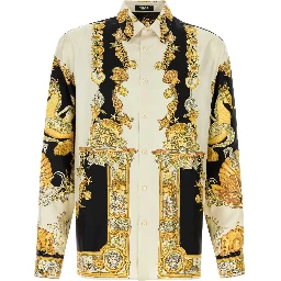 INFORMAL SHIRT SILK TWILL  CORAL THEATRE PRINT