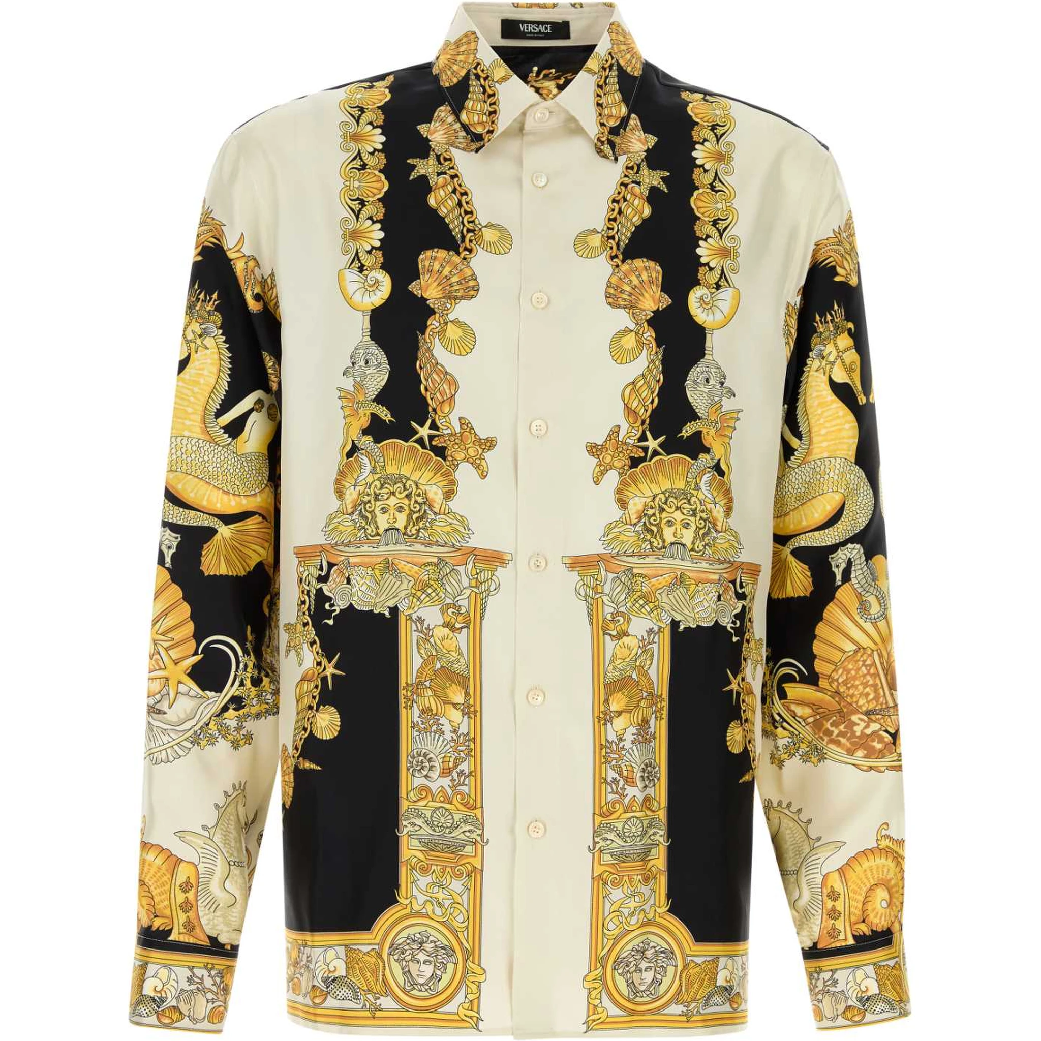 INFORMAL SHIRT SILK TWILL  CORAL THEATRE PRINT