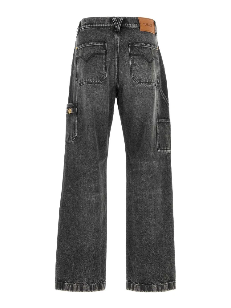 PANT DENIM STONE WASH BLACK DENIM FABRIC alternative