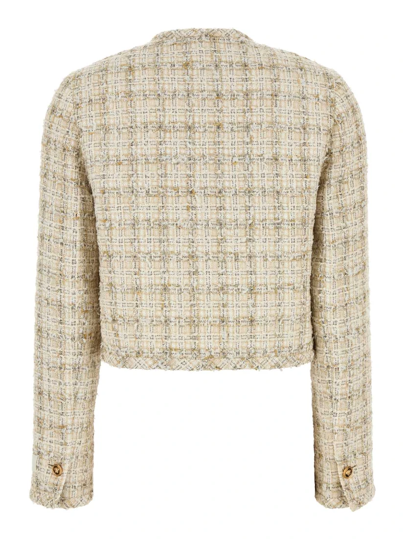 INFORMAL JACKET COTTON MIX FANCY TWEED