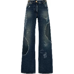 PANT DENIM VINTAGE STRONG WASH WITH WHISKERS AND P