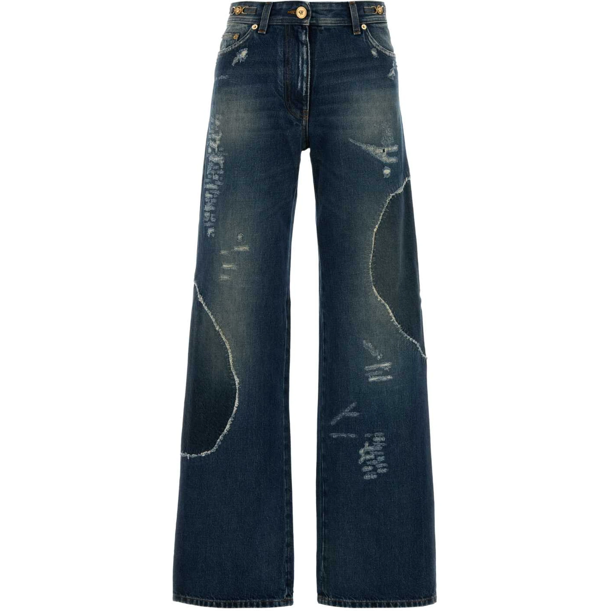 PANT DENIM VINTAGE STRONG WASH WITH WHISKERS AND P