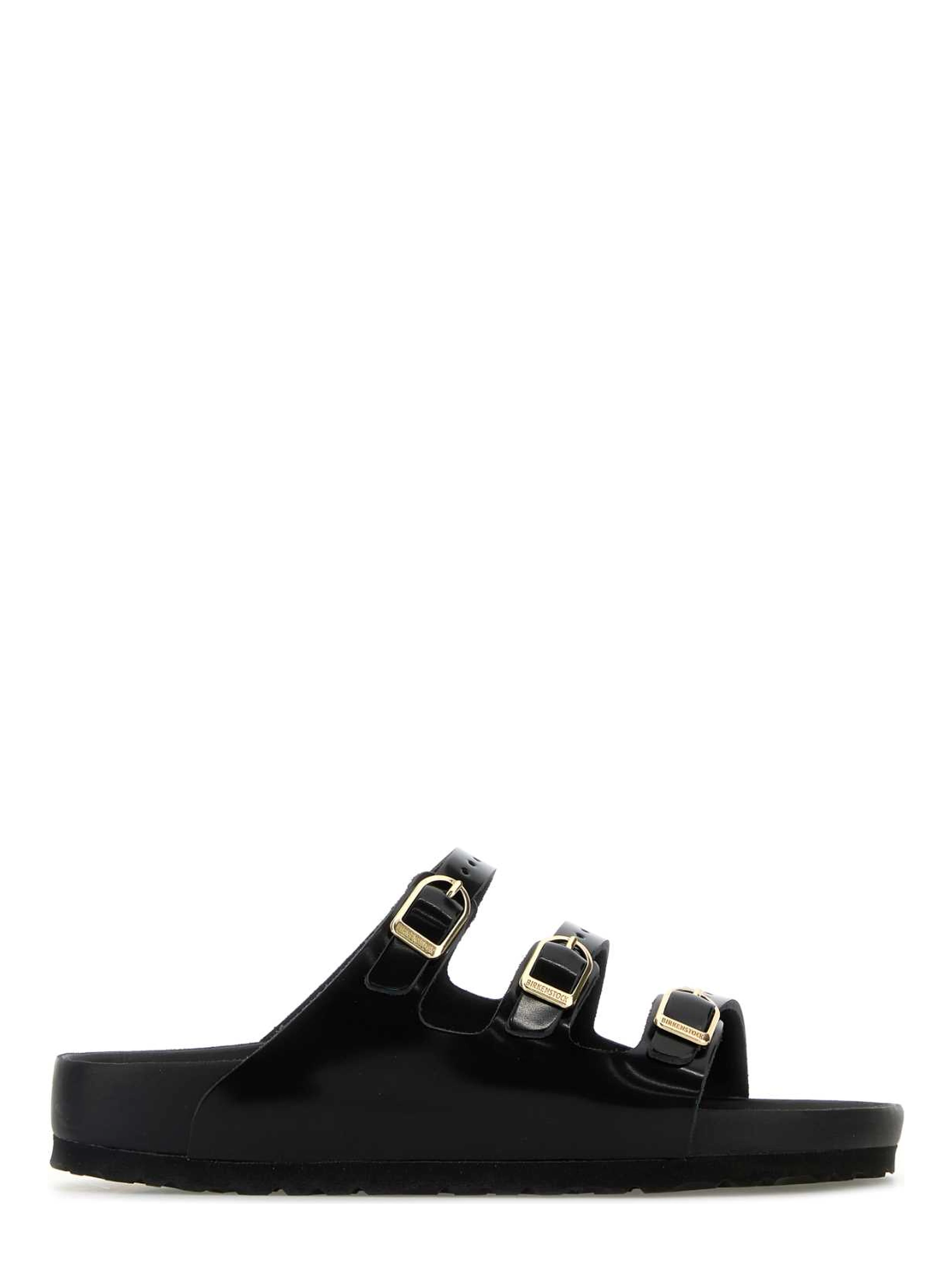 FLORIDA DBUCKLE EXQUISITE SHINE BLACK, NATURAL LEA