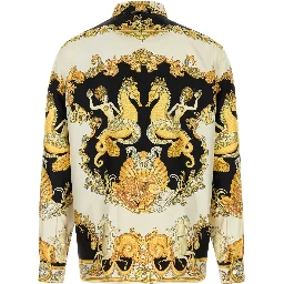 INFORMAL SHIRT SILK TWILL  CORAL THEATRE PRINT