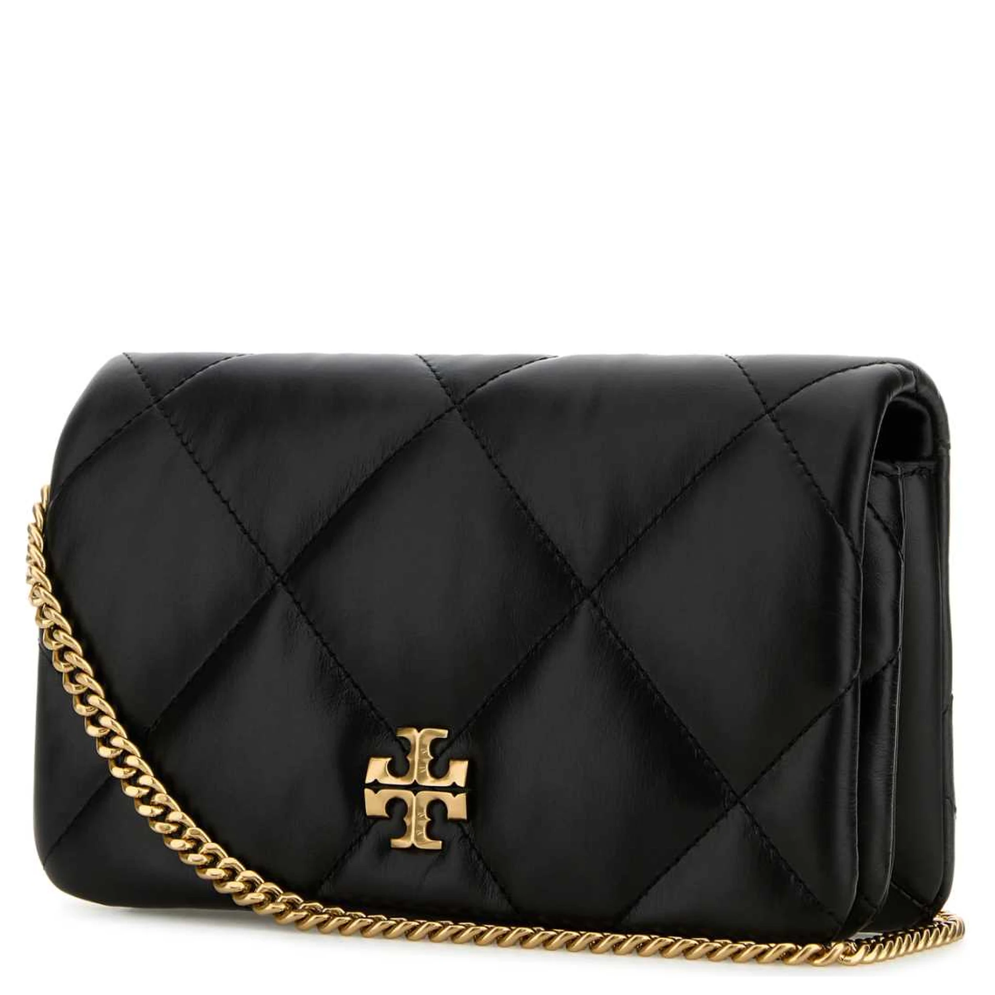 KIRA DIAMOND QUILT CHAIN WALLET