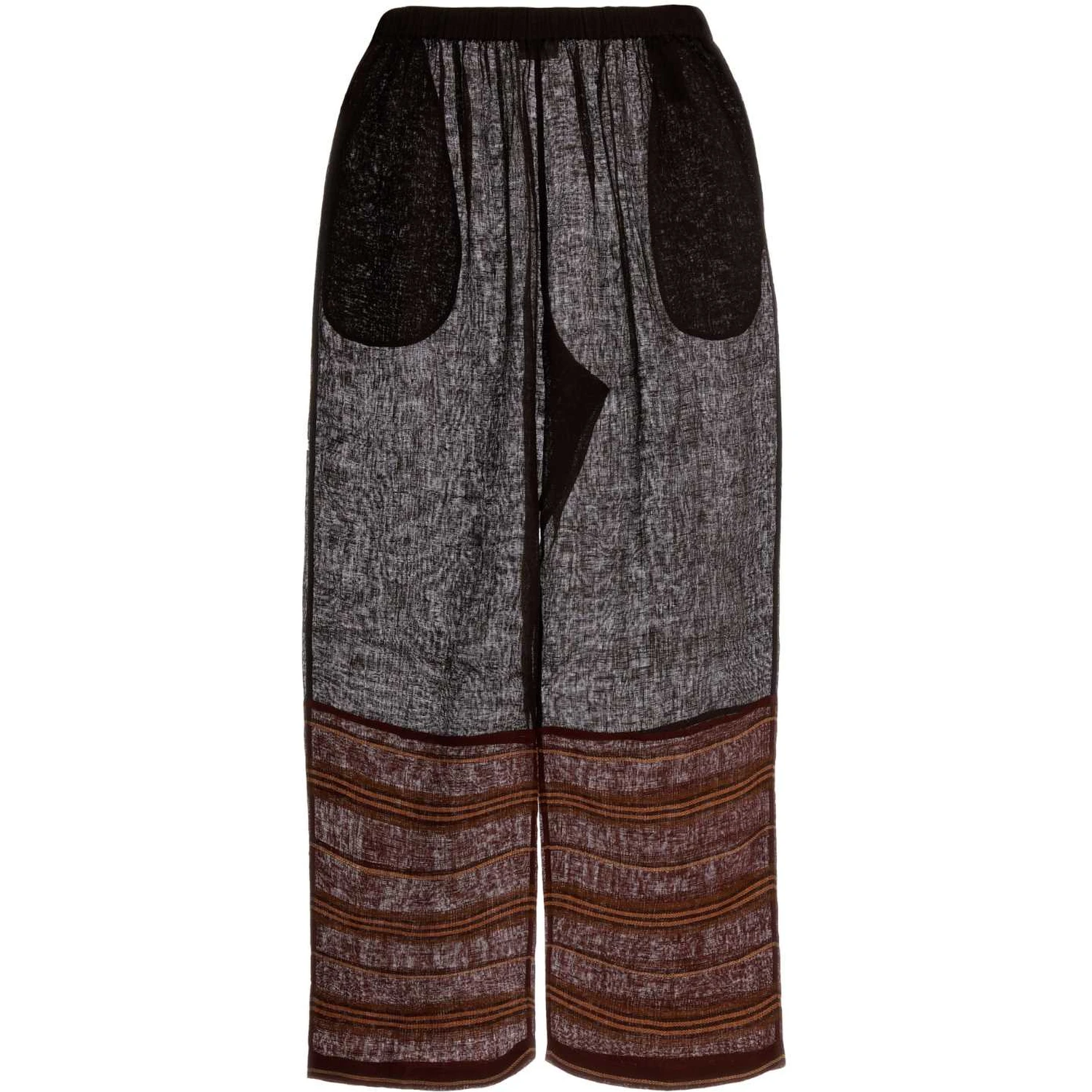 PANTALONEMARRONE RIGHE FONDO