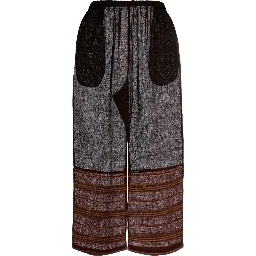 PANTALONEMARRONE RIGHE FONDO