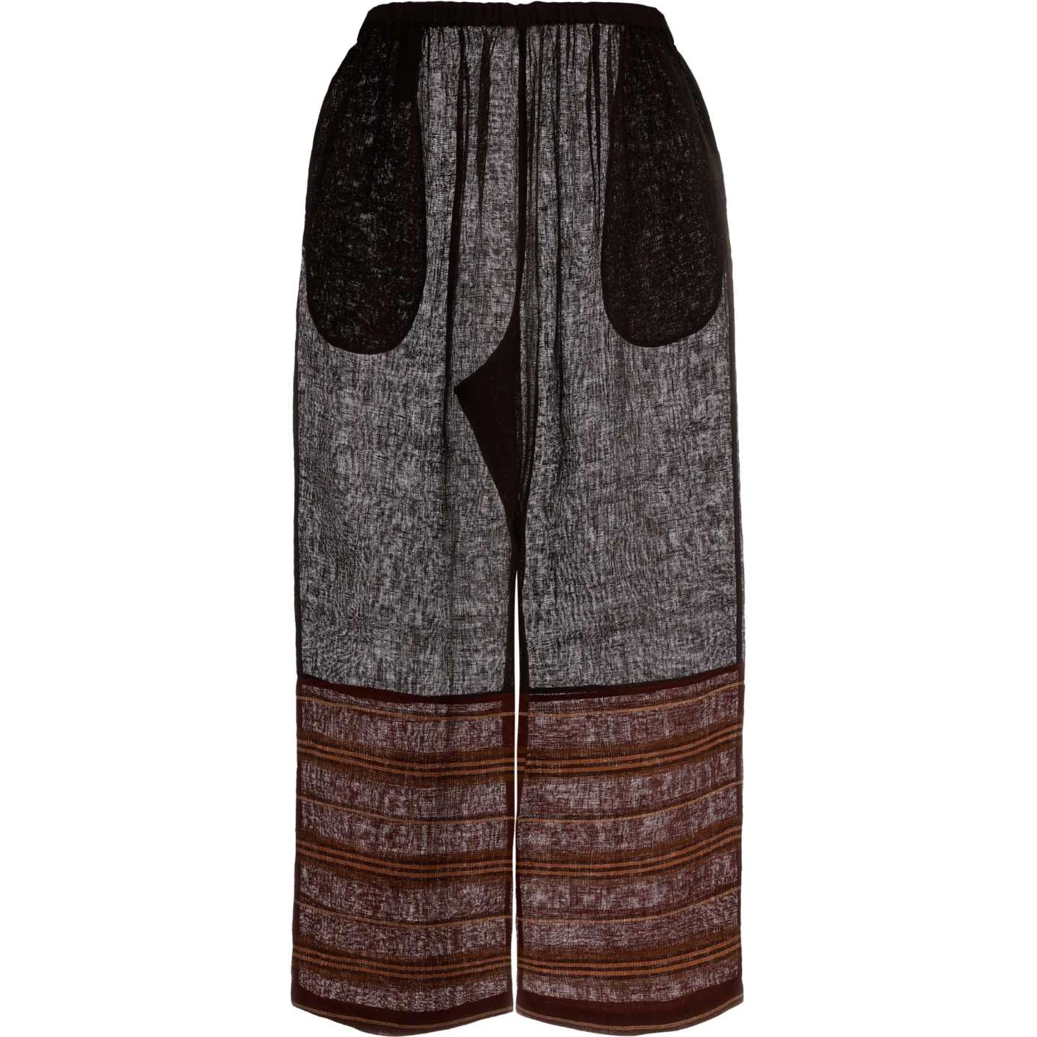 PANTALONEMARRONE RIGHE FONDO