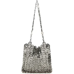 Silver metal chain 1969 shoulder bag