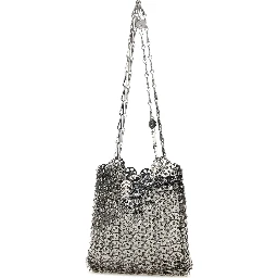 Silver metal chain 1969 shoulder bag