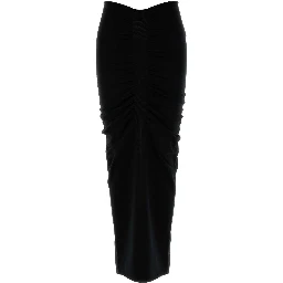 RUCHED MAXI SKIRT