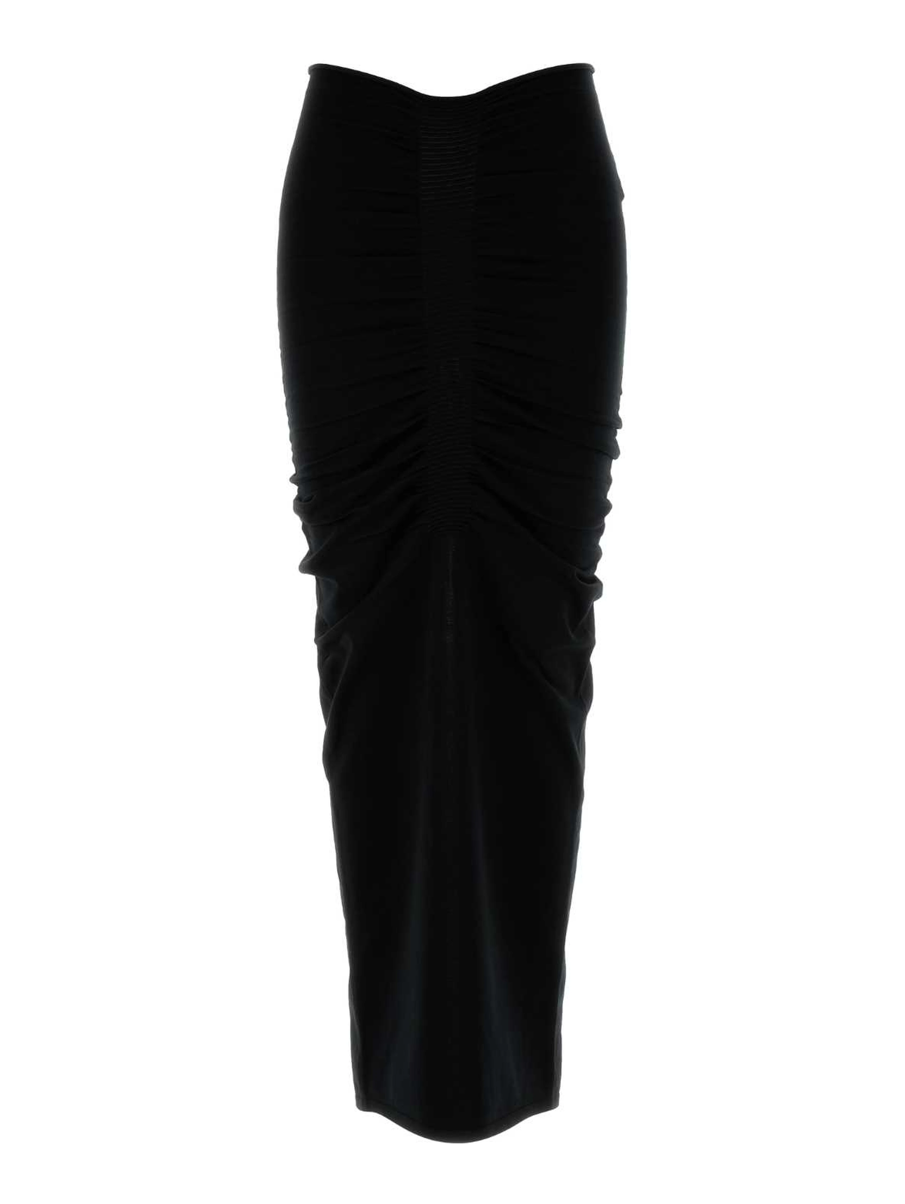 RUCHED MAXI SKIRT