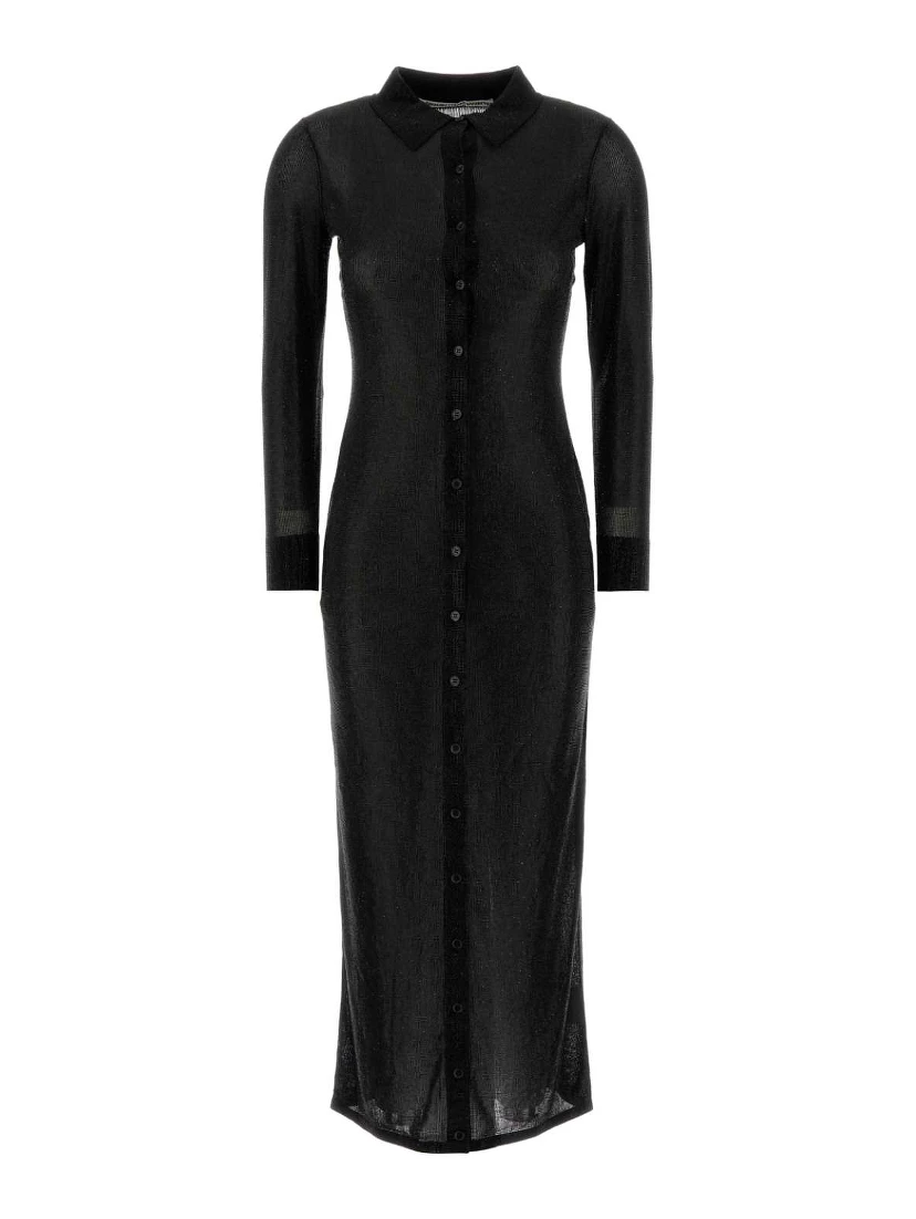 LS POLO FULL LENGTH DRESS W