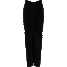 RUCHED MAXI SKIRT
