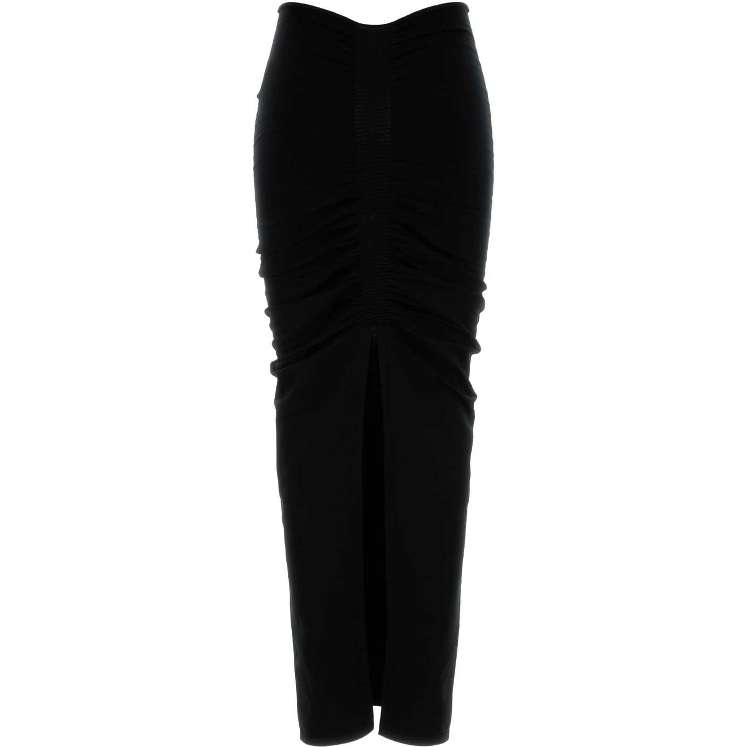RUCHED MAXI SKIRT