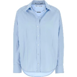 OVERSIZED BUTTON DOWN SHIRT W/ NECKLACE