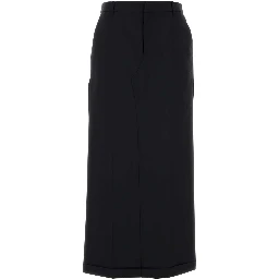 MID RISE TAILORED MAXI SKIRT