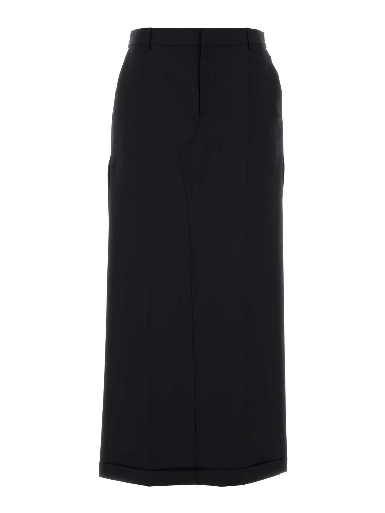 MID RISE TAILORED MAXI SKIRT