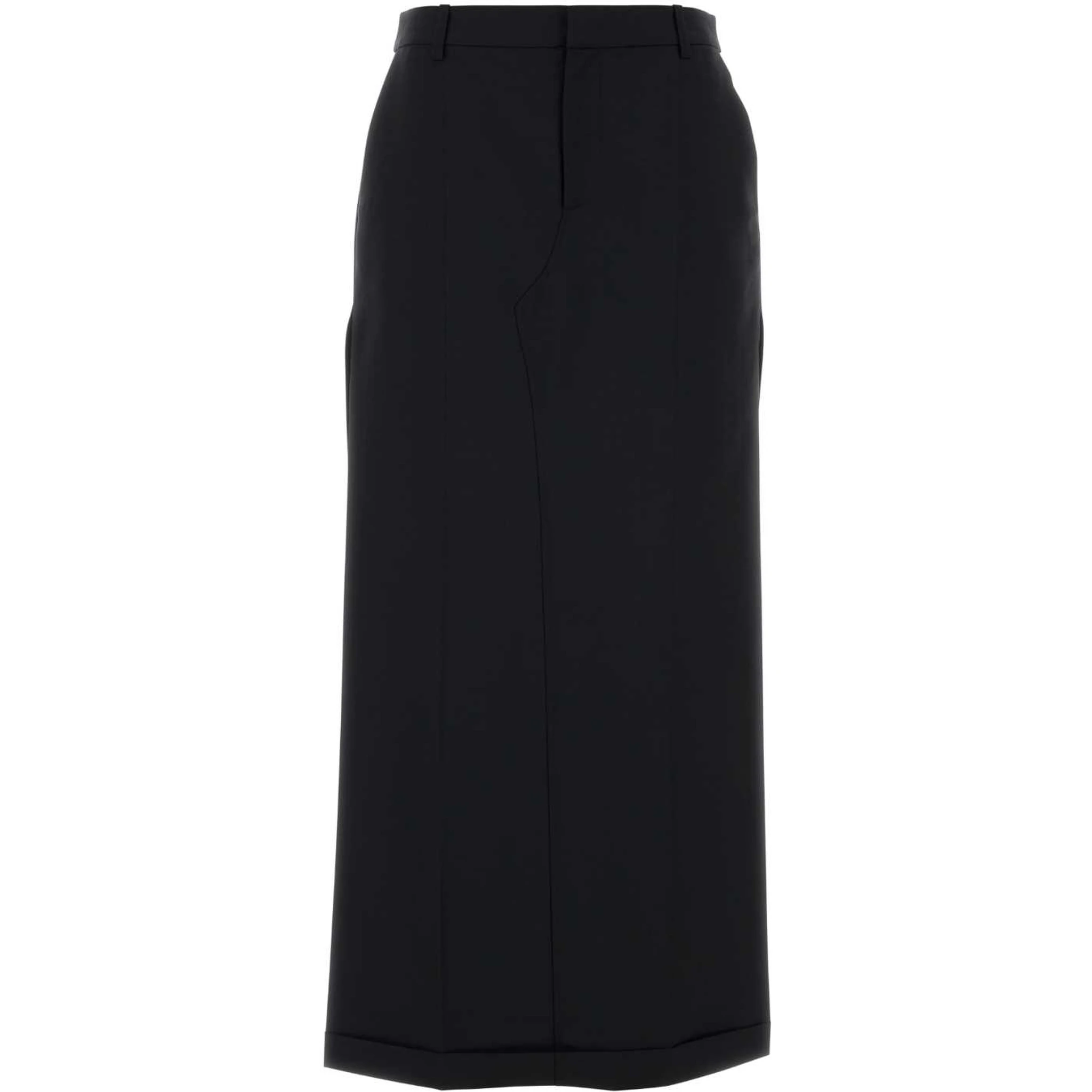 MID RISE TAILORED MAXI SKIRT