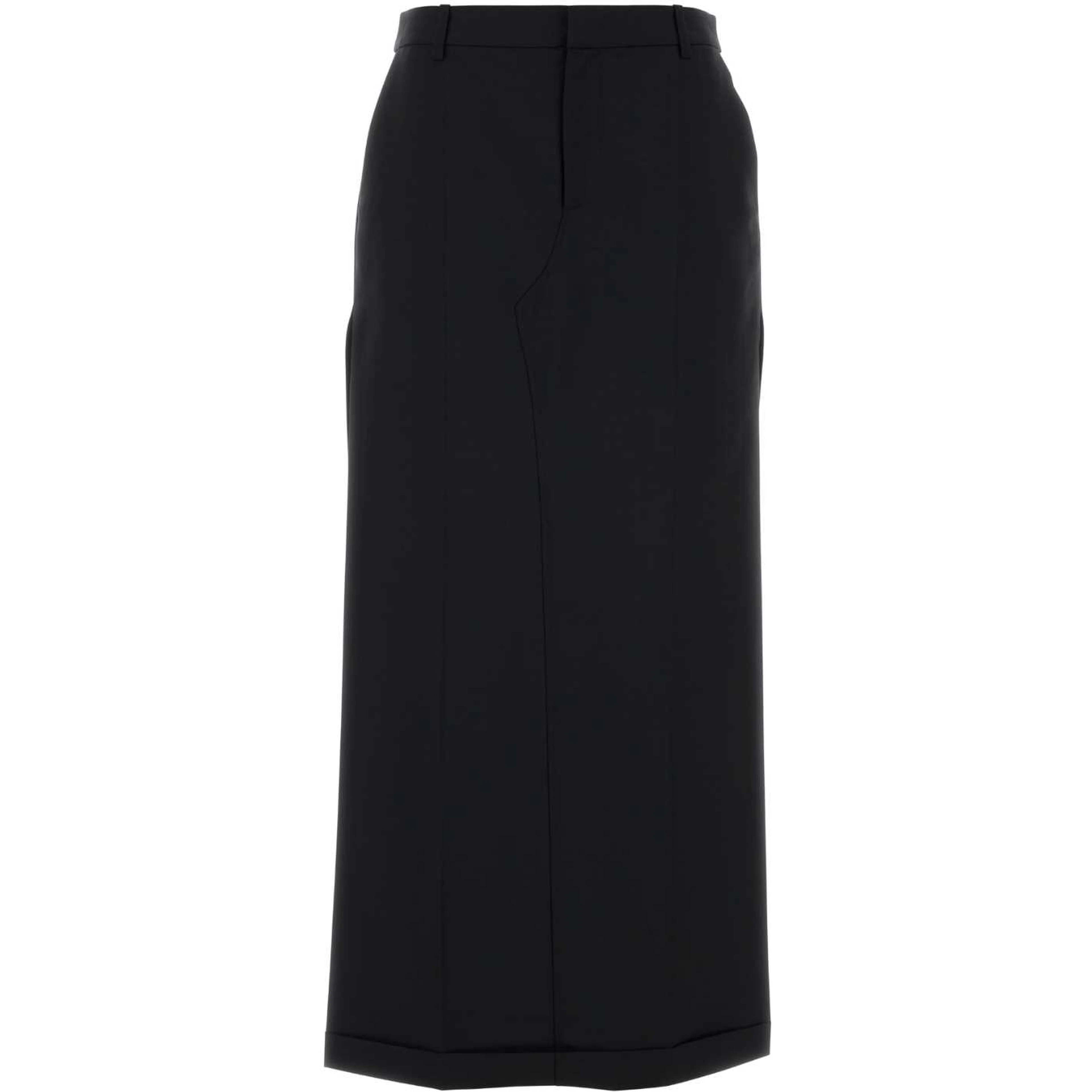 MID RISE TAILORED MAXI SKIRT