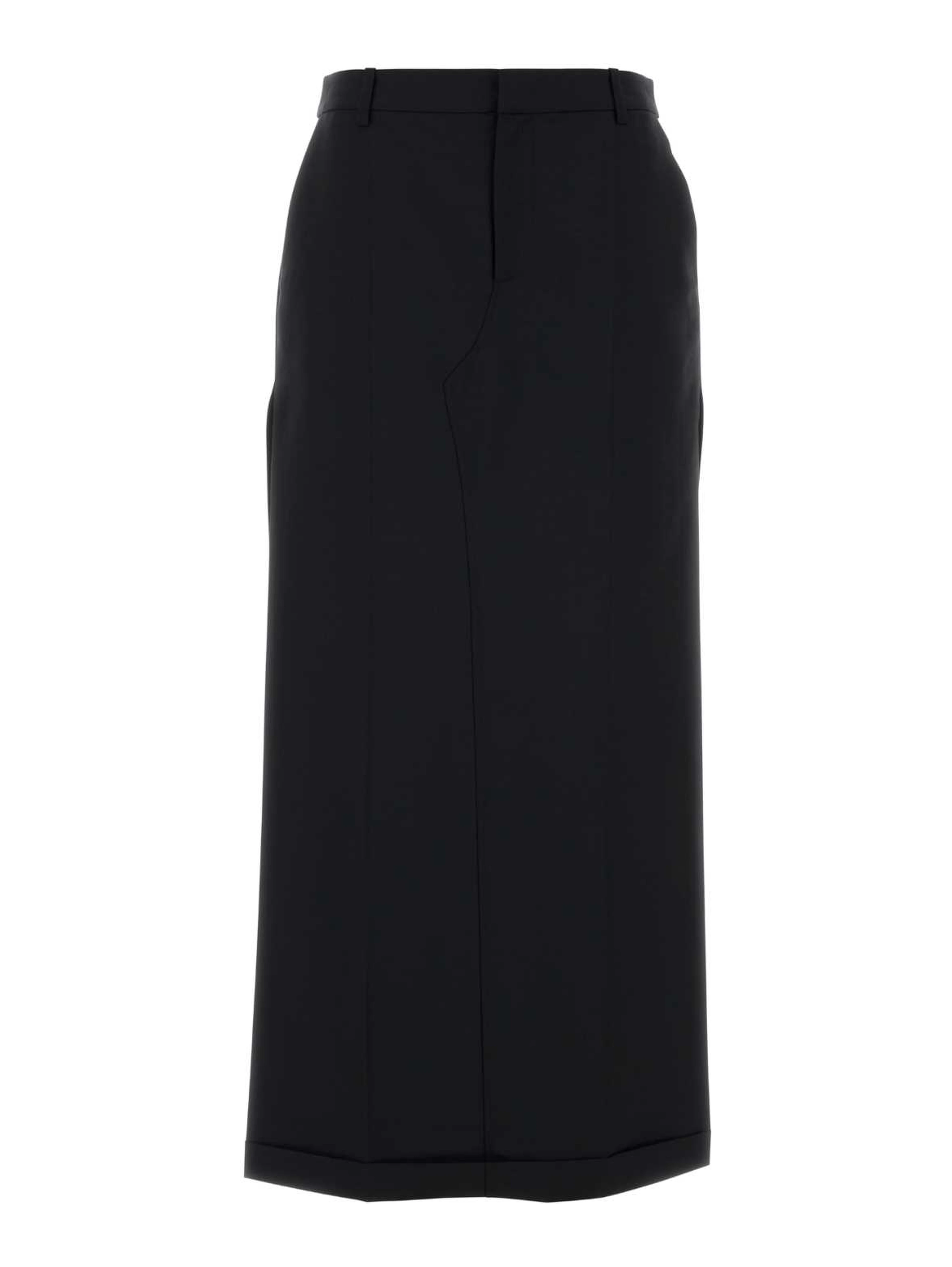MID RISE TAILORED MAXI SKIRT