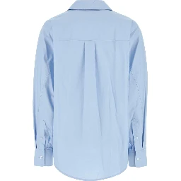 OVERSIZED BUTTON DOWN SHIRT W/ NECKLACE