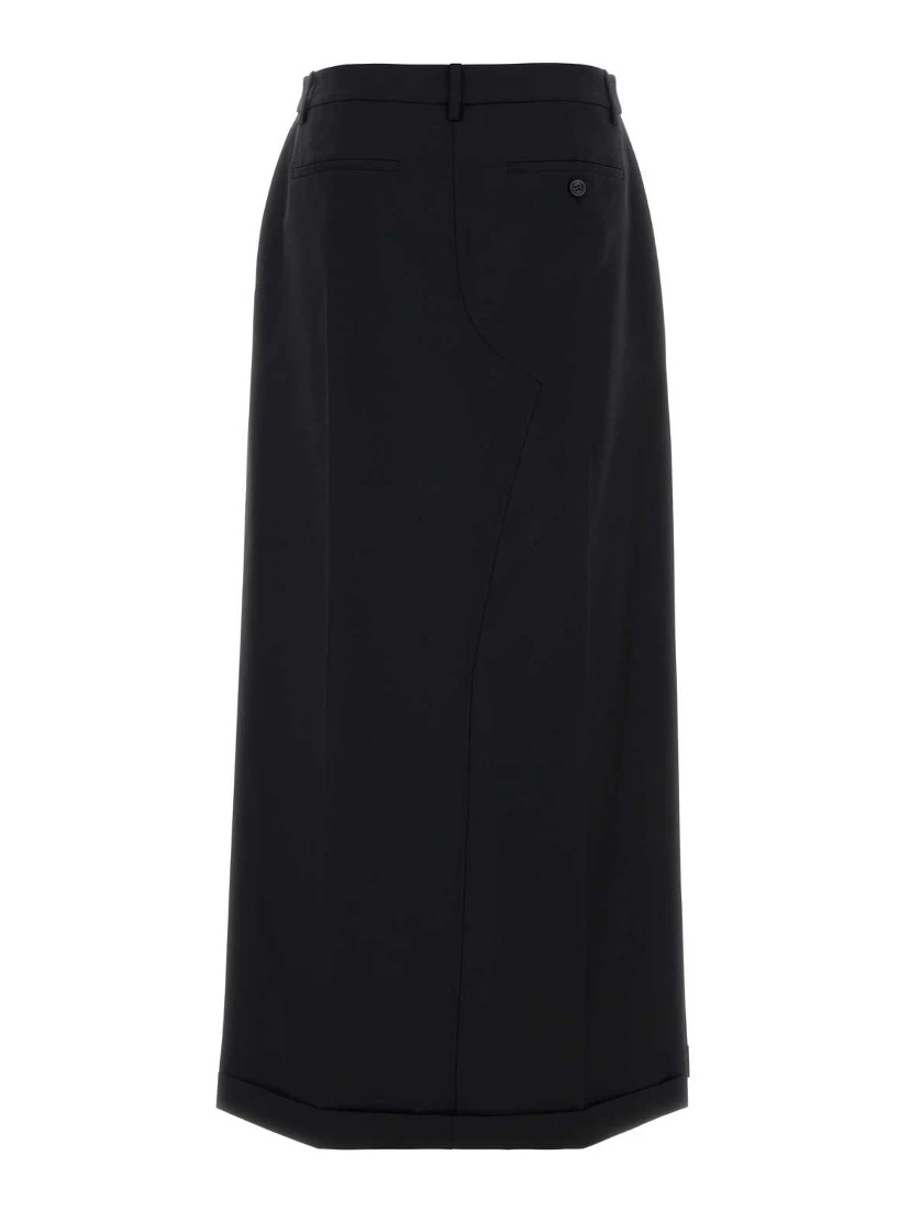 MID RISE TAILORED MAXI SKIRT