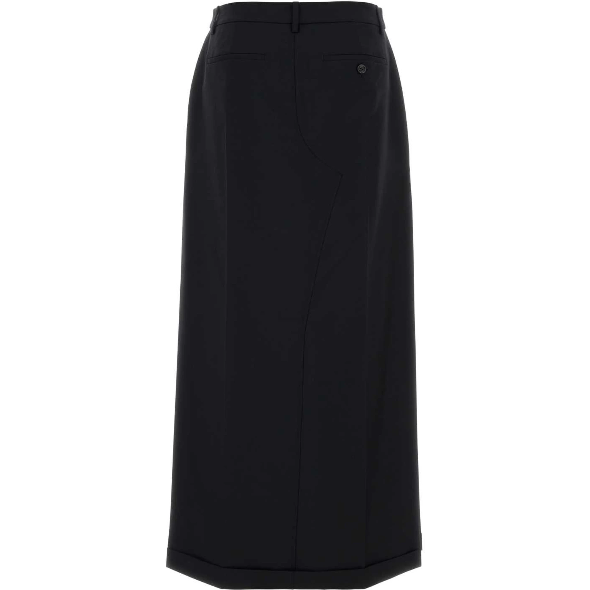MID RISE TAILORED MAXI SKIRT