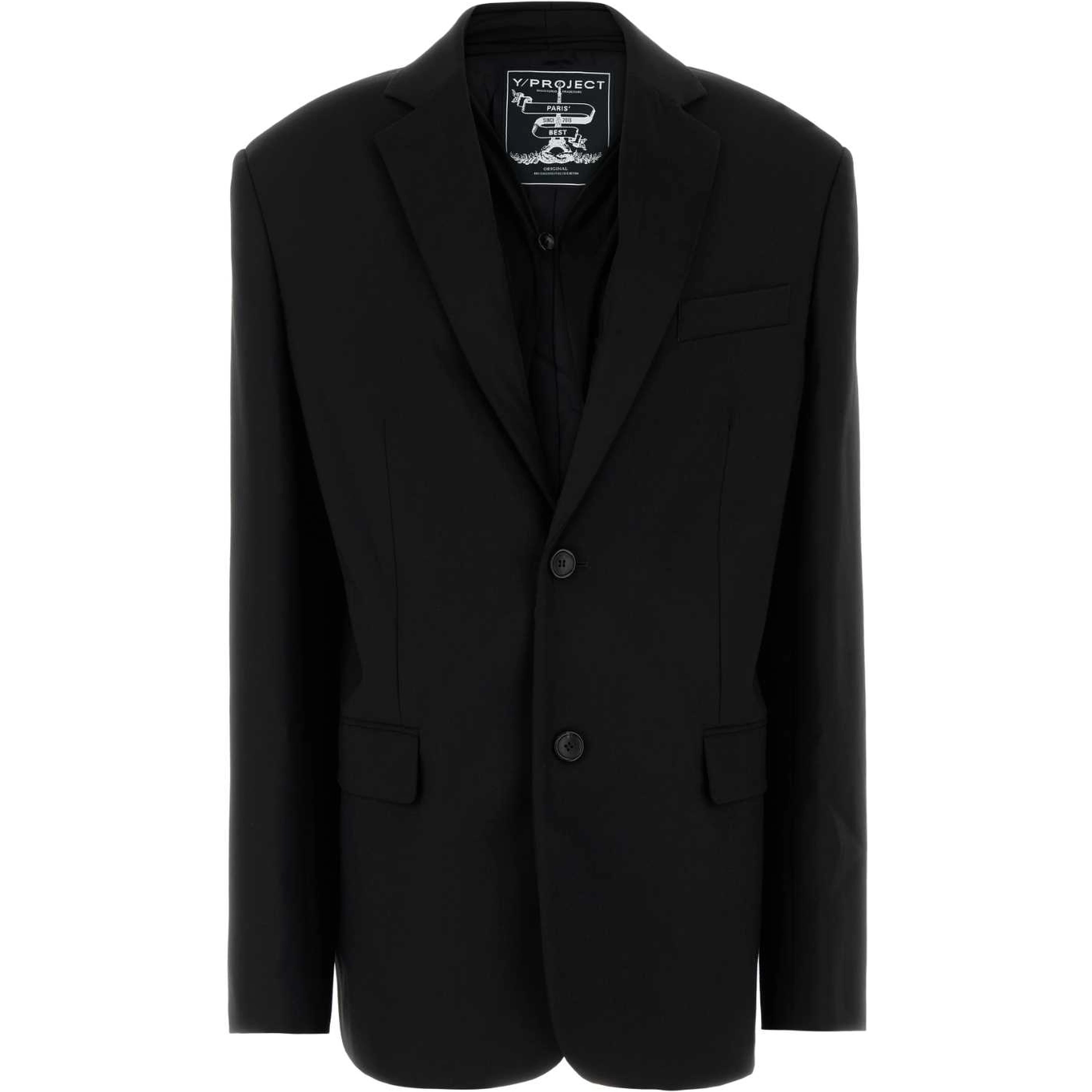 DRAPED LAPEL BLAZER
