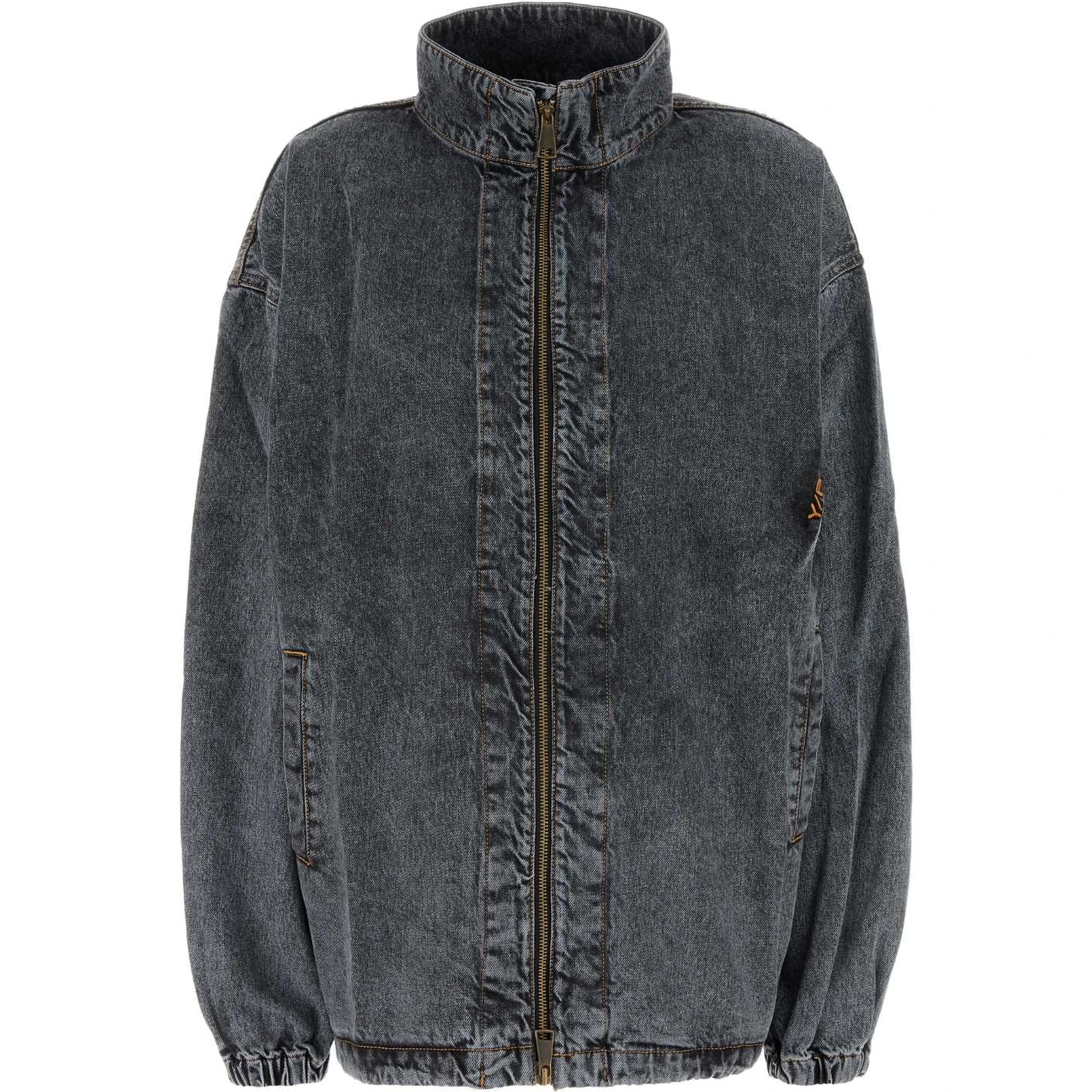 EVERGREEN PINCHED LOGO DENIM WINDBREAKER