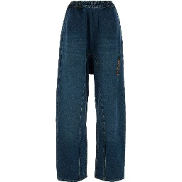 EVERGREEN PINCHED LOGO SOUFFLE JEANS