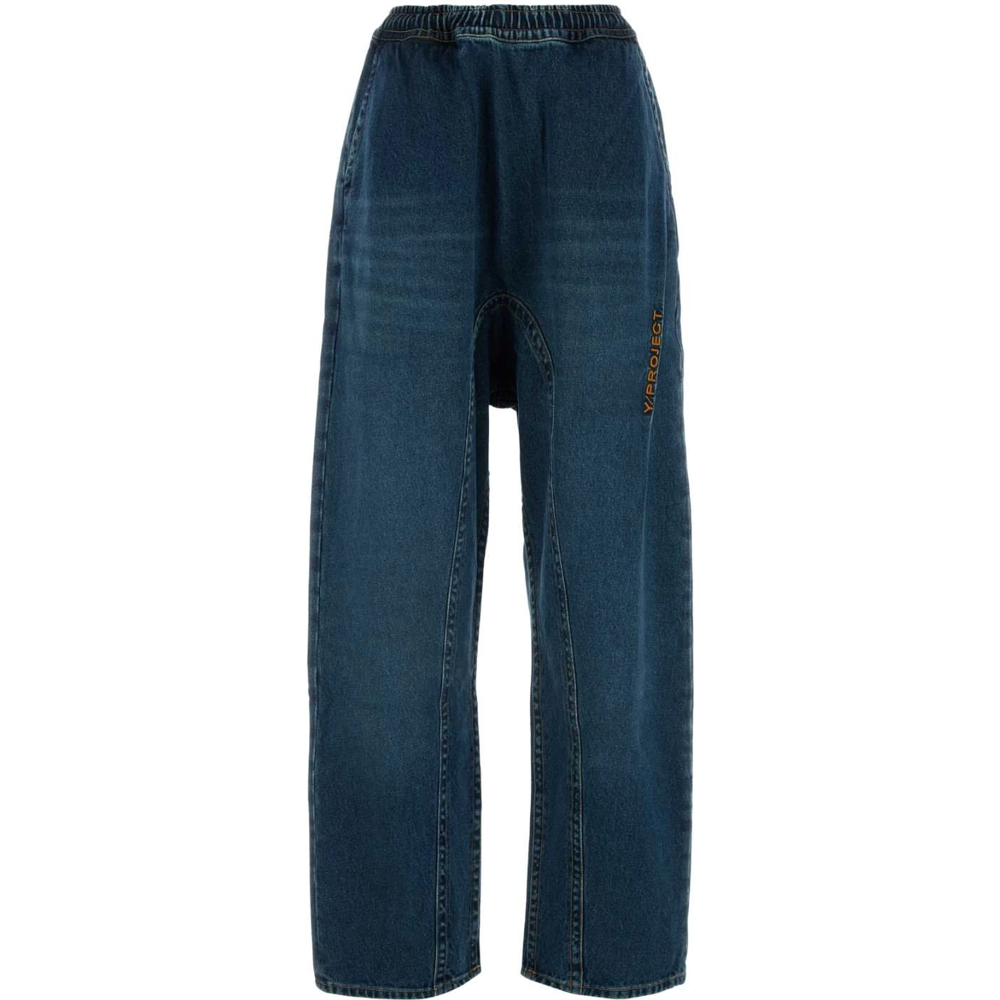EVERGREEN PINCHED LOGO SOUFFLE JEANS