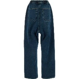 EVERGREEN PINCHED LOGO SOUFFLE JEANS