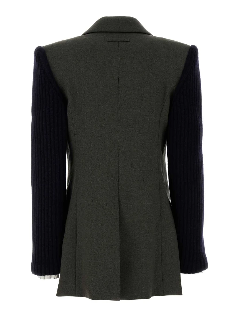 DOUBLE BREASTED TAILORING JACKET WITH RI