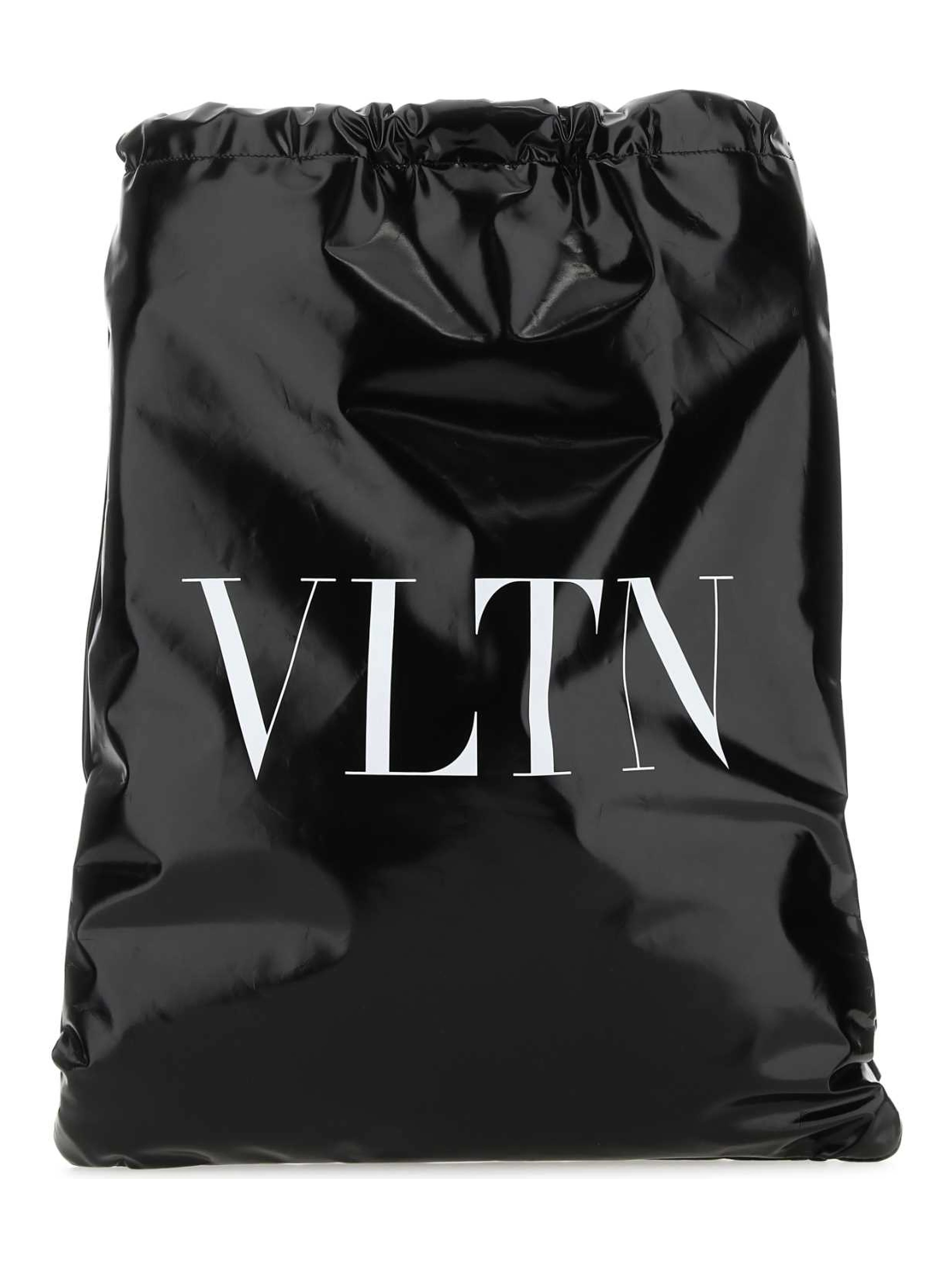 VLTN patent leather backpack