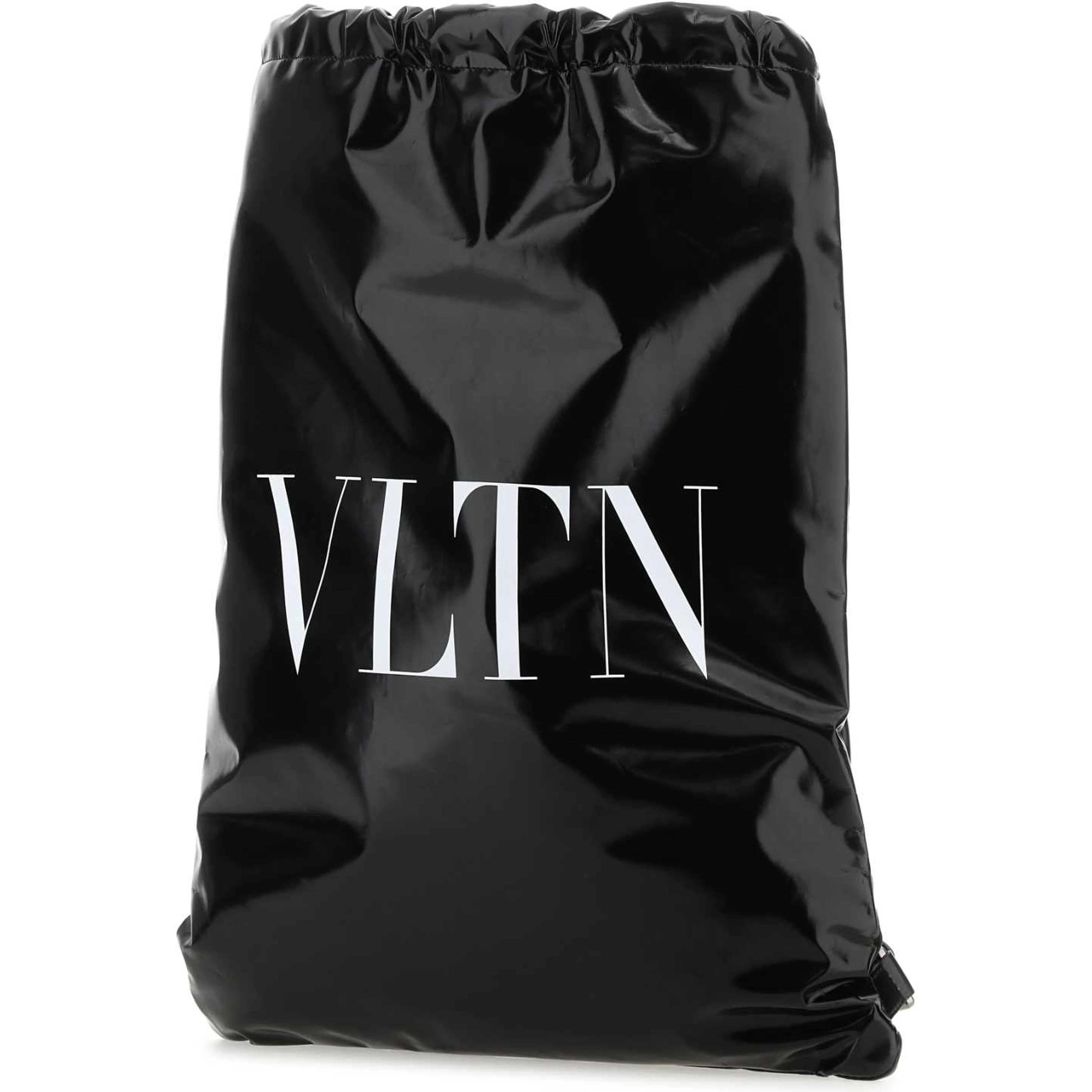 VLTN patent leather backpack