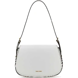 White leather Moore shoulder bag