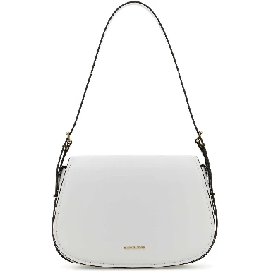 White leather Moore shoulder bag