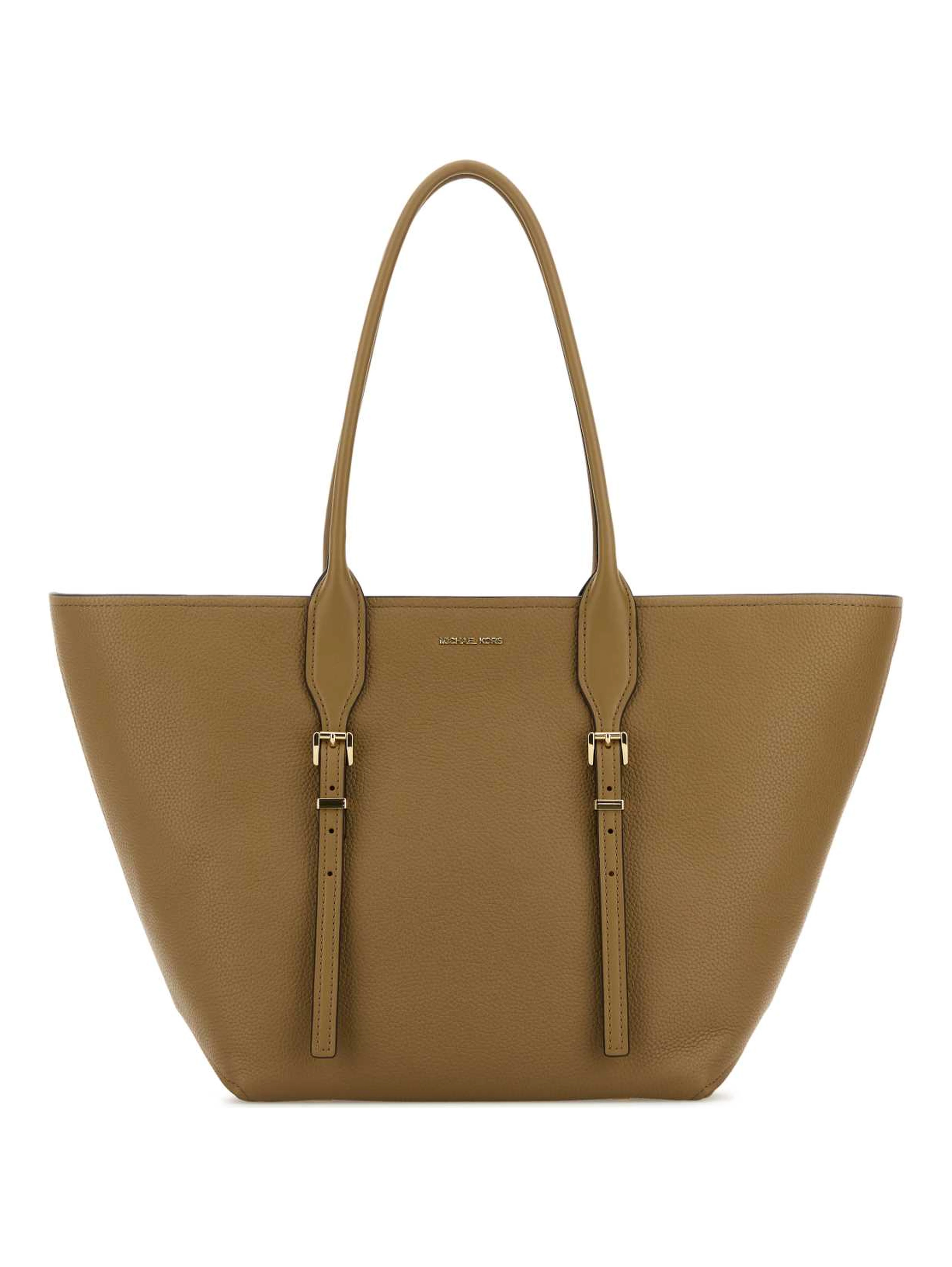 Cappuccino leather Moore shopping bag