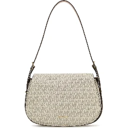 Printed canvas Moore shoulder bag