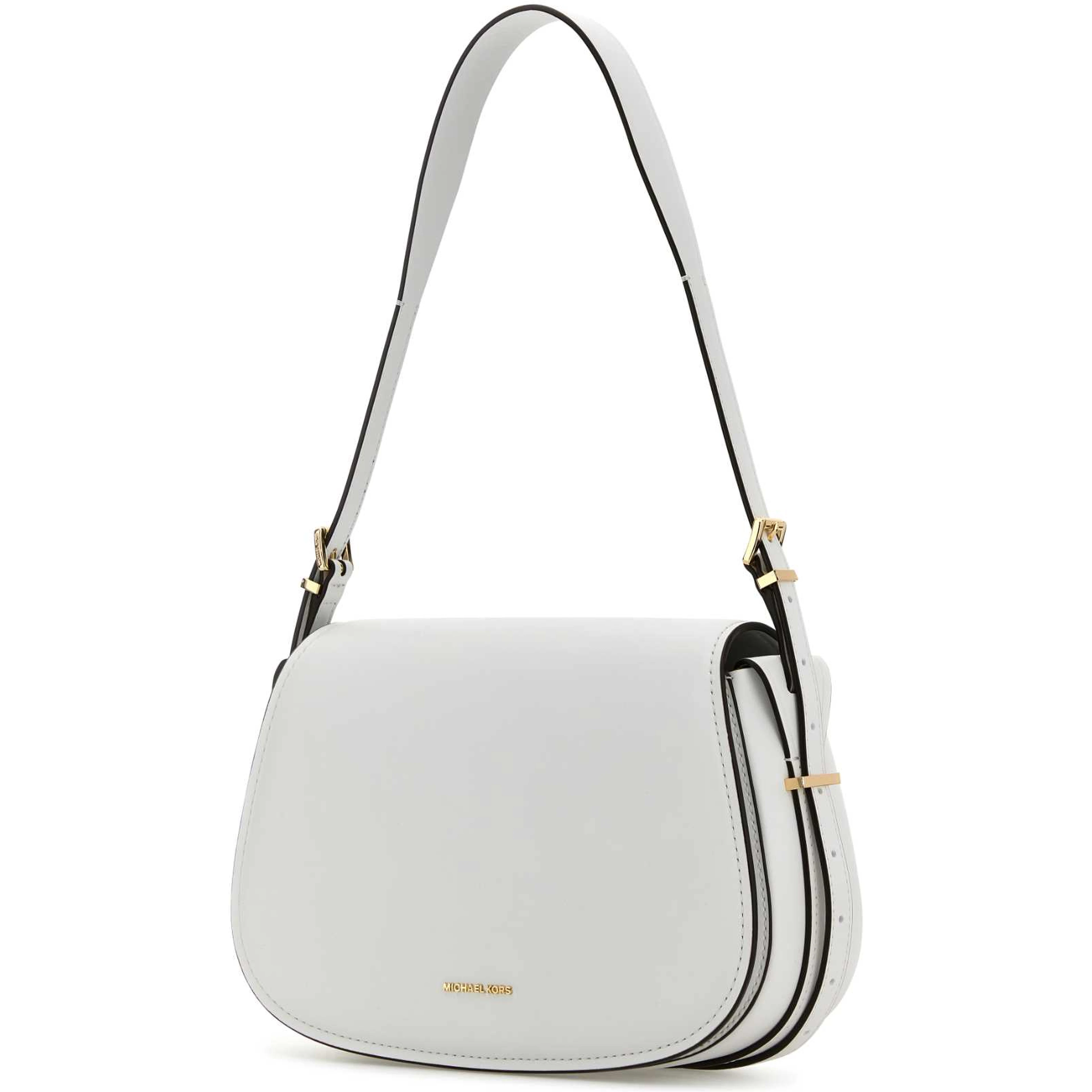 White leather Moore shoulder bag