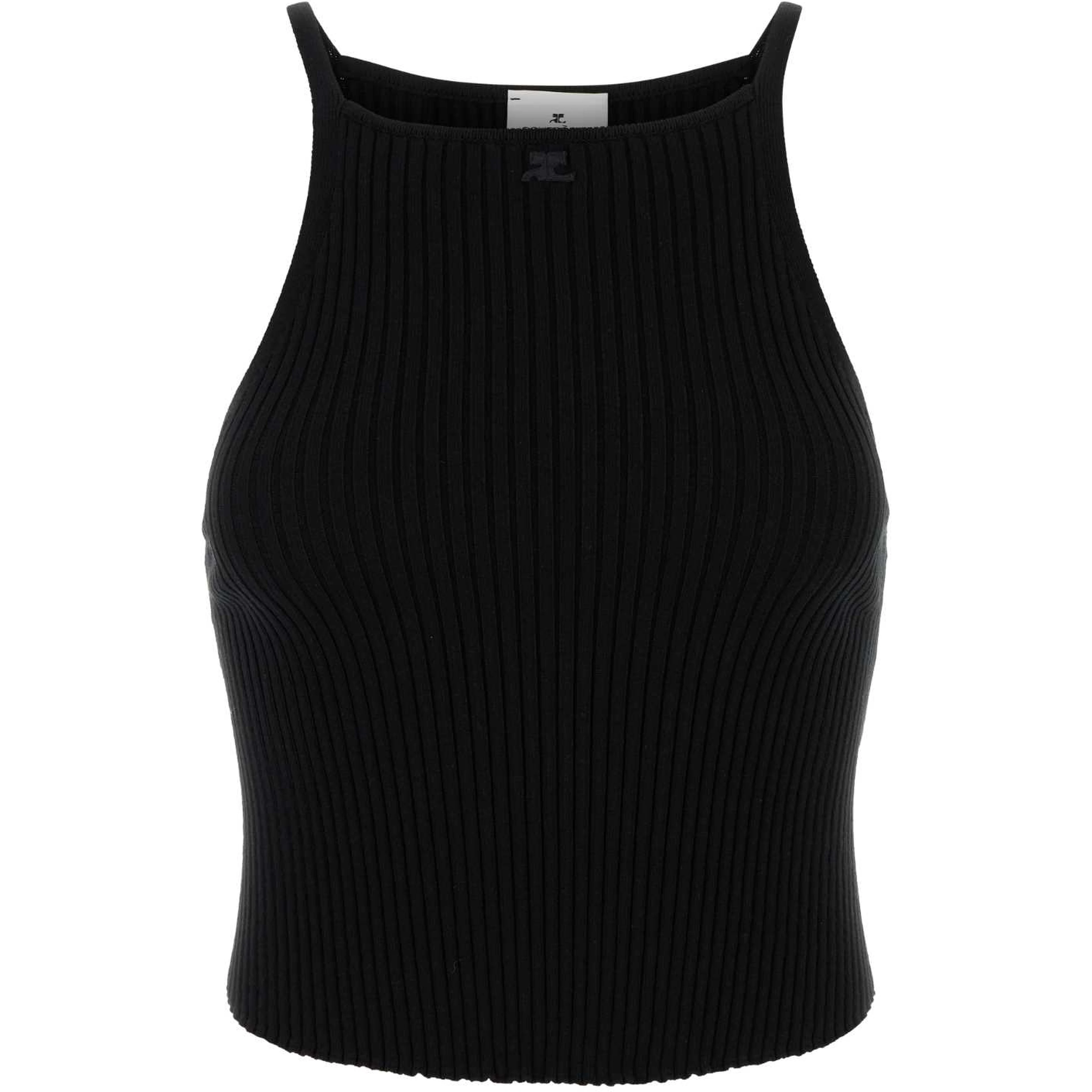 CIRCLE RIB KNIT TOP
