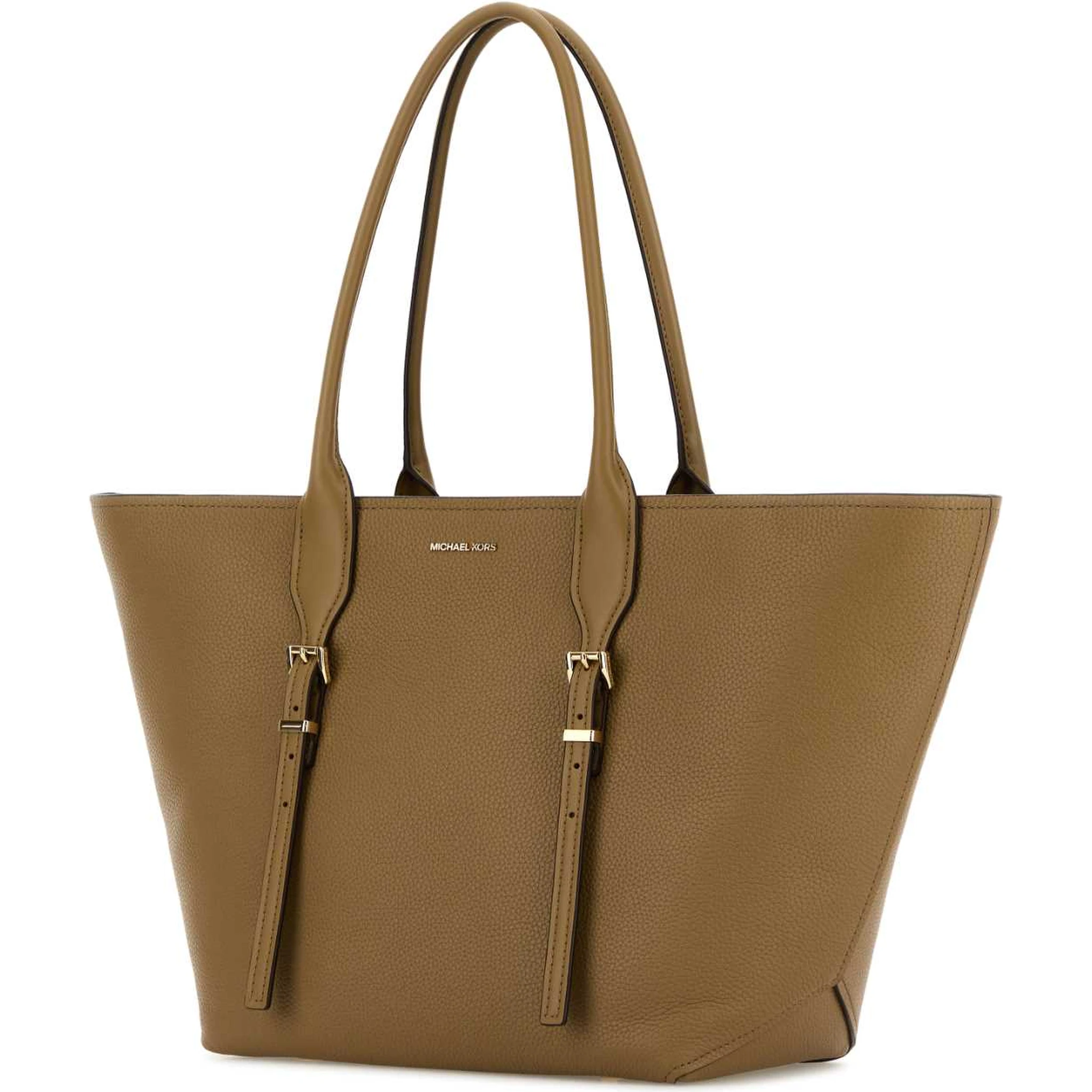 Cappuccino leather Moore shopping bag