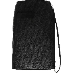 ZIPPED LACE SKIRT
