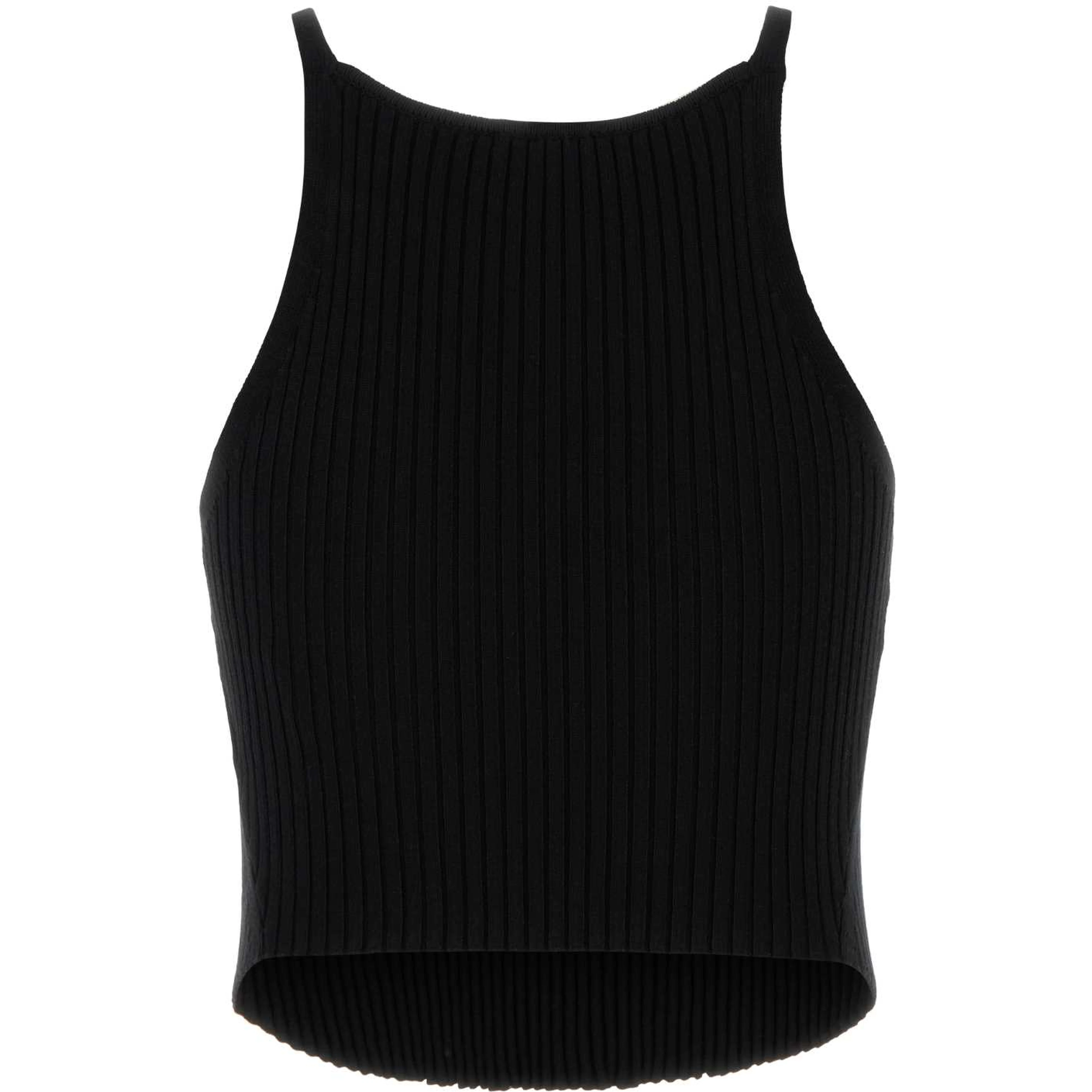 CIRCLE RIB KNIT TOP