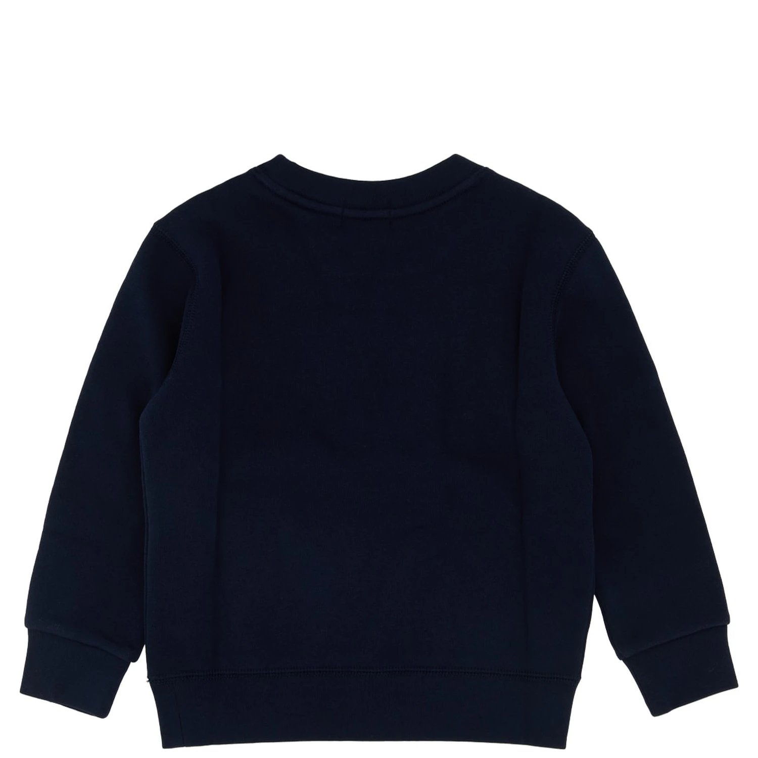 Navy blue cotton-blend fleece sweatshirt