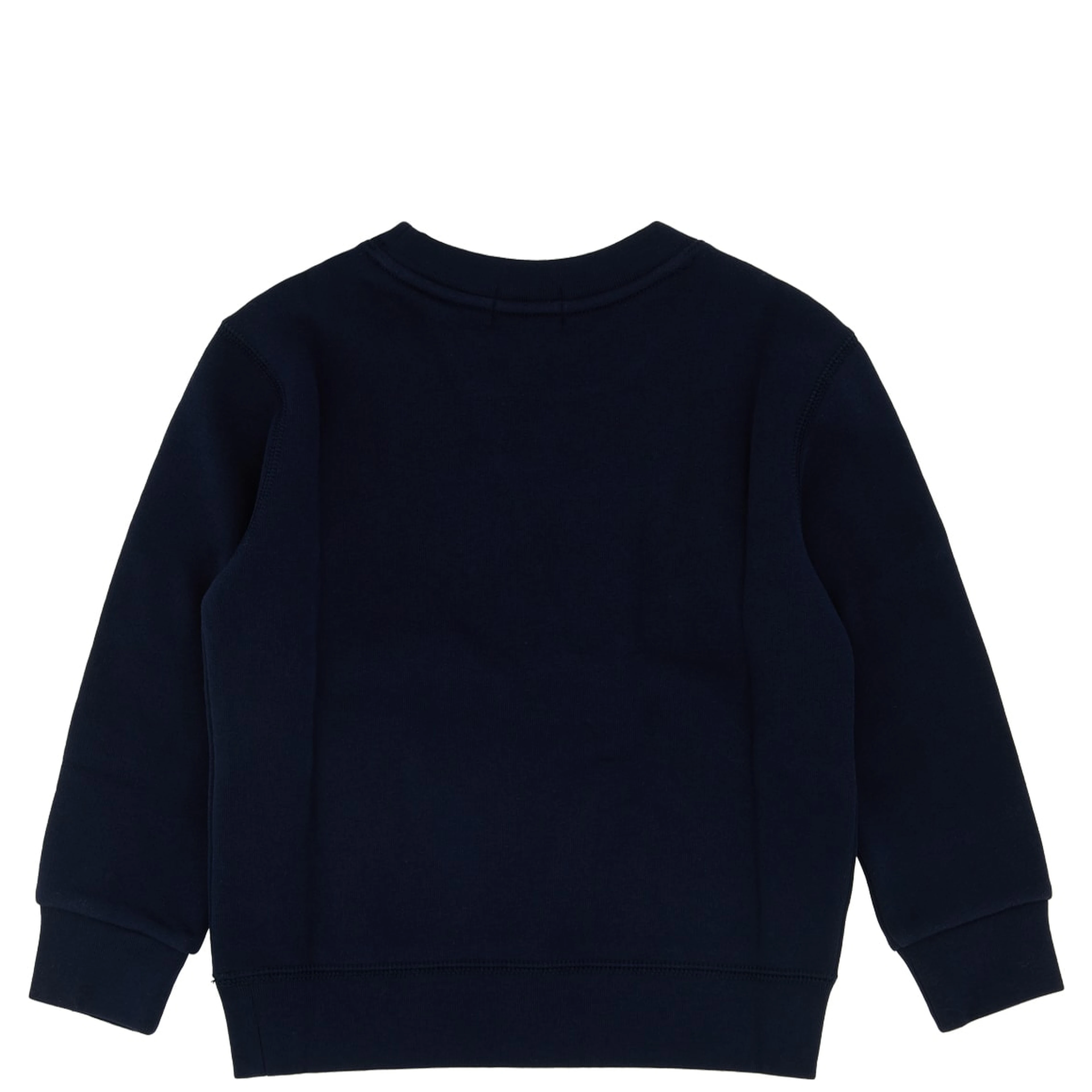 Navy blue cotton-blend fleece sweatshirt