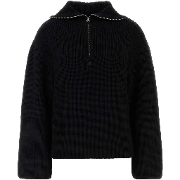 RIBBED WOOL TRUCKER SWEATER