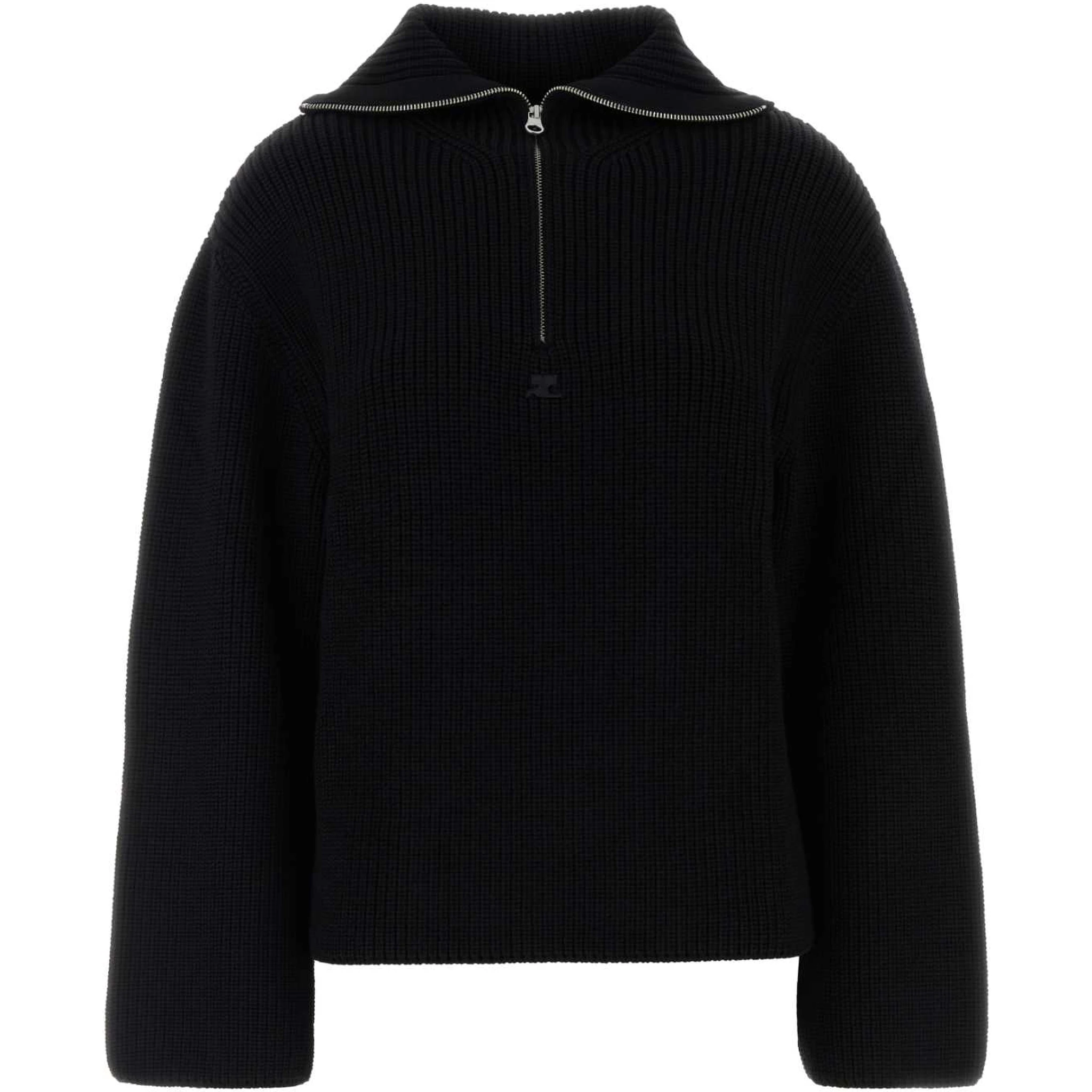 RIBBED WOOL TRUCKER SWEATER